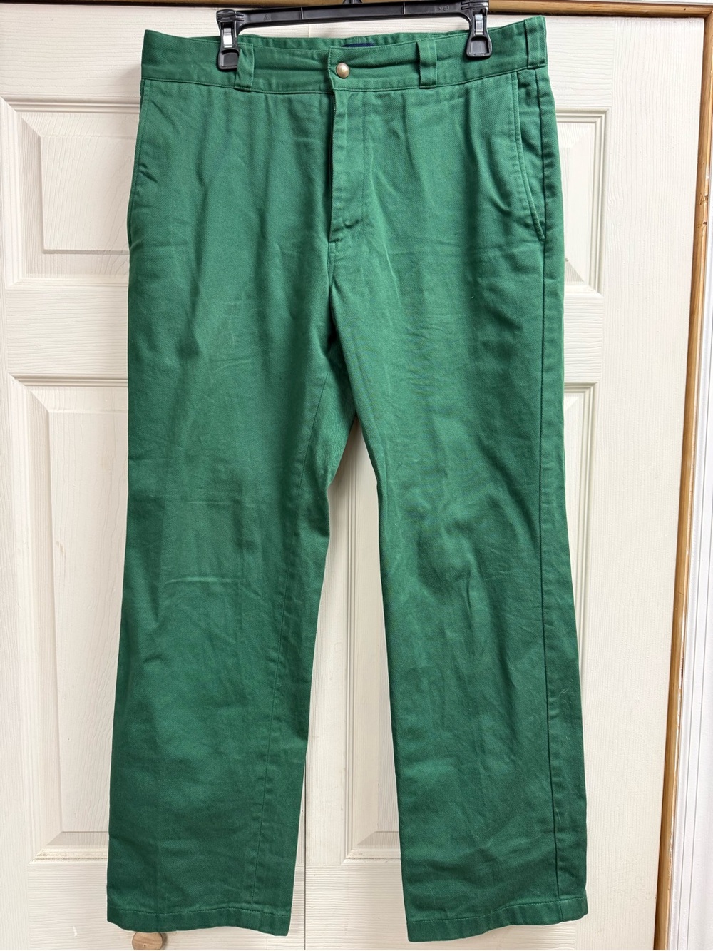 Men's Noah NYC Green Straight-Leg Cotton Pants Size 32